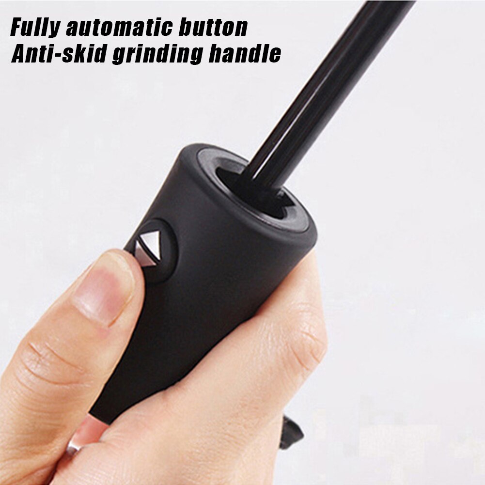 Outdoor Fully Automatic Triple Folding Bubble Dome Umbrella Durable Travel Anti Wind Portable Transparent light Solid Steel