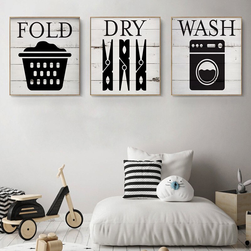 Moderne Poster Diy Frame Wassen Vouwen Droge Canvas Schilderij Wall Art Afdrukken Muur Schilderij Kinderkamer Thuis december