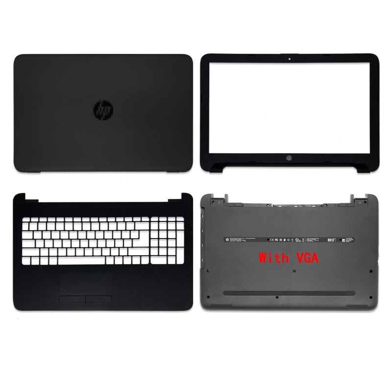 Case Voor Hp 250 255 256 G4 G5 15-AC 15-Ay 15-Af Laptop Lcd Back Cover/Front Bezel/Lcd Scharnieren/Palmrest/Bottom Case 900263-001