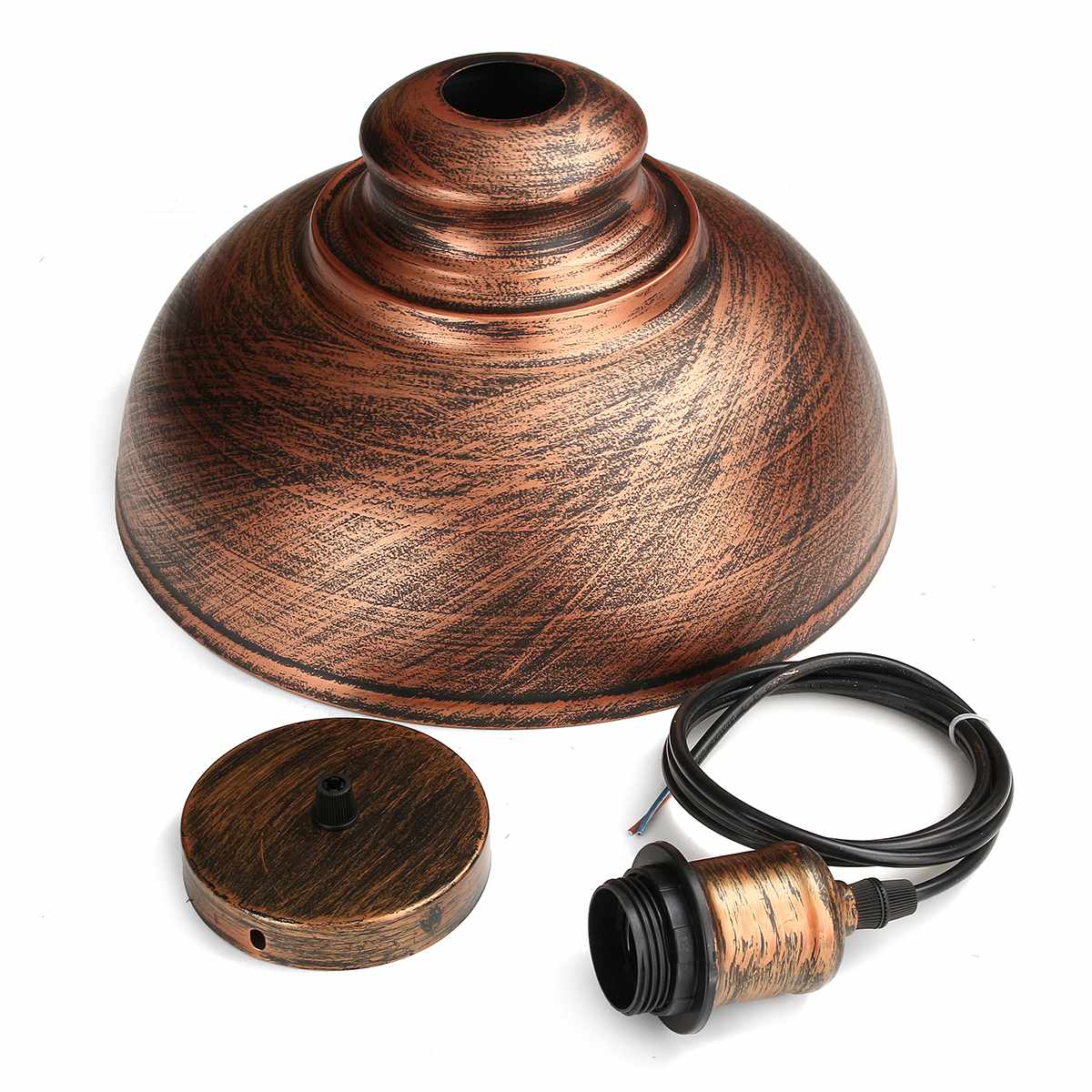 E27 hangende strip vintage lamphouder staafvoet aluminium fitting plafondlamp lamphouder voor  e27 fittingen: Bronzen