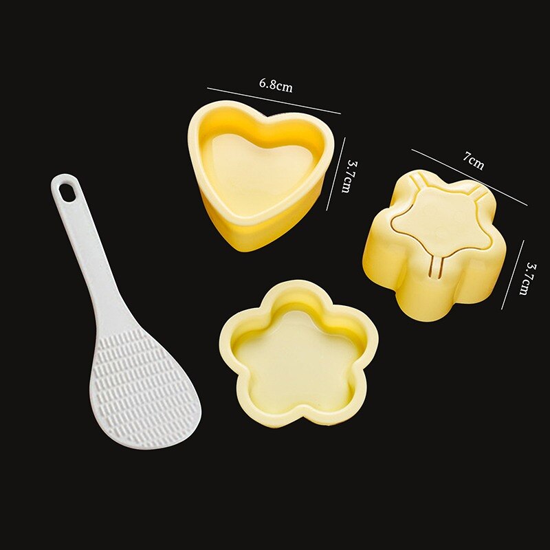 Japanese Rice Ball Mold Multiple Styles Rice Ball Food Press Sushi Maker Mold Sushi Kit Kitchen Bento Accessory: H