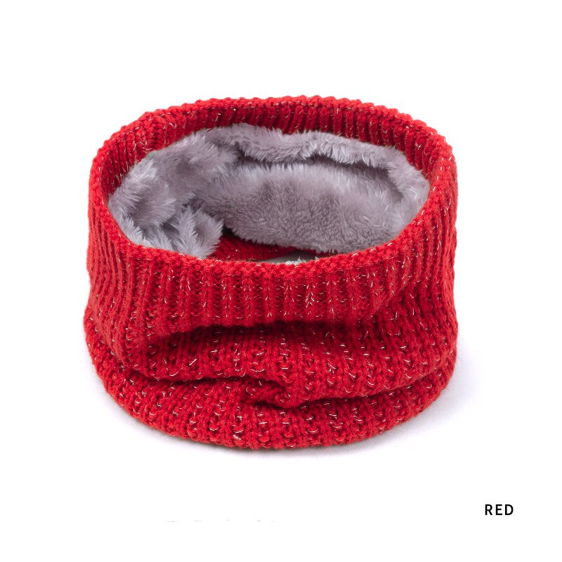 Children Winter Warm Knitted Ring Scarves Baby Kids Thick Super Elastic Knit Mufflers Girls Boys Children Neck Warmers Unisex