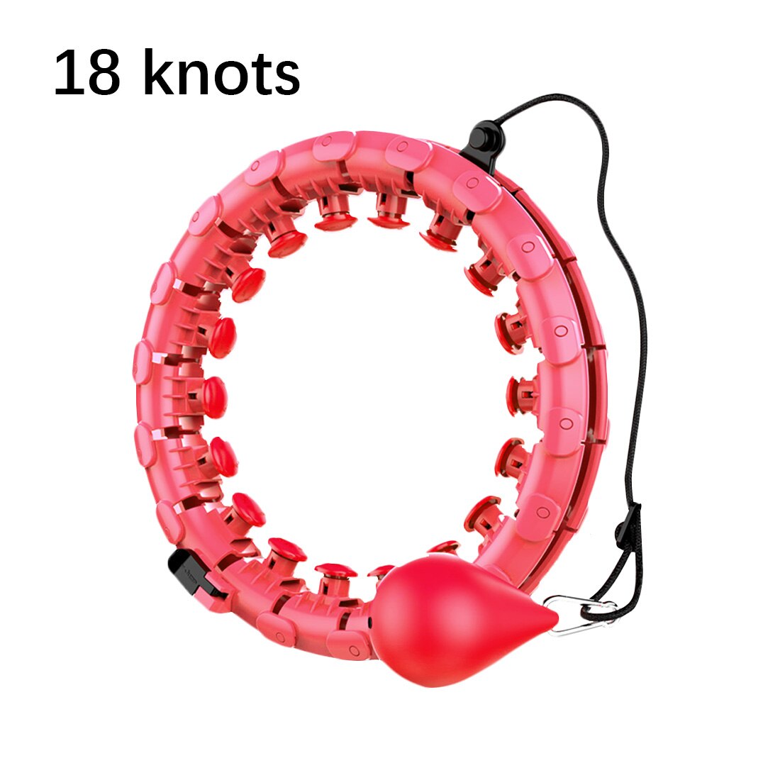 Smart Sport Hoepel Verstelbare Auto-Spinning Fitnessapparatuur Smart Sport Hoepel Dunne Taille Buik Oefening Home Training Gym: Roze