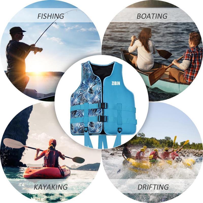 Life Jacket Adult Kids Life Vest Water Sports Fishing Vest Kayaking Boating Swimming Surfing Drifting Safety swimming