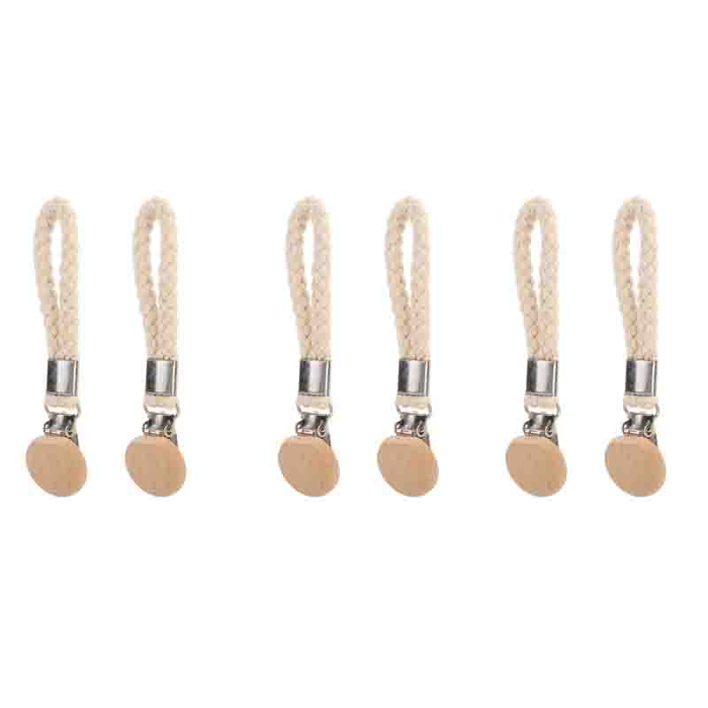 1-6 PCS Huishoudelijke multifunctionele metalen opbergclip Handdoekclip Geweven touw Hangende clip Geen boor Draagbare badkamerhanddoekclip: MEERDER