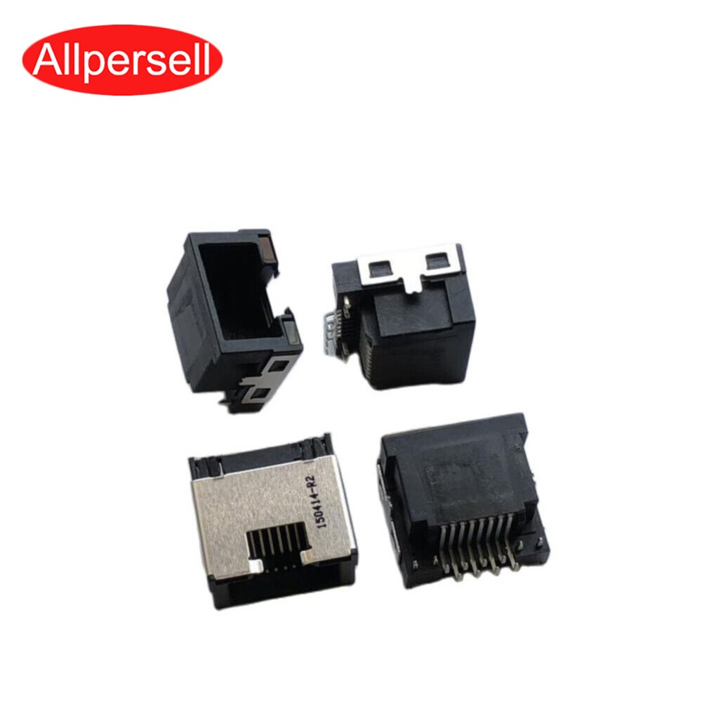 RJ45 Internet cable socket socket 12pin with light