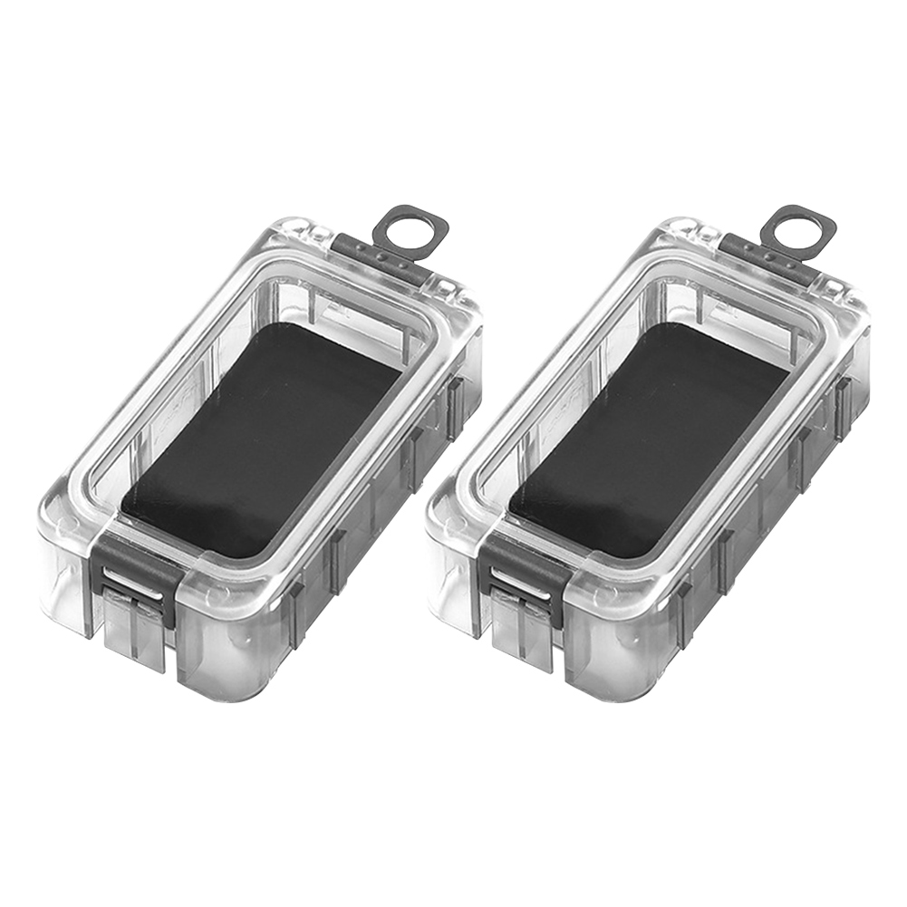 Expandable Fishing Tackle Box Fishing Tool Box with Magnetic Function Fishing Hardware Toolbox Luminous Fishing Accessories: black