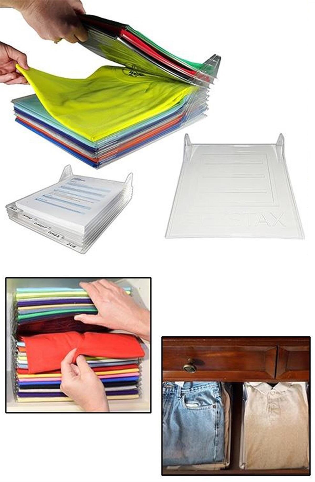 EzStax T-Shirt Organizer (10lu einstellen)
