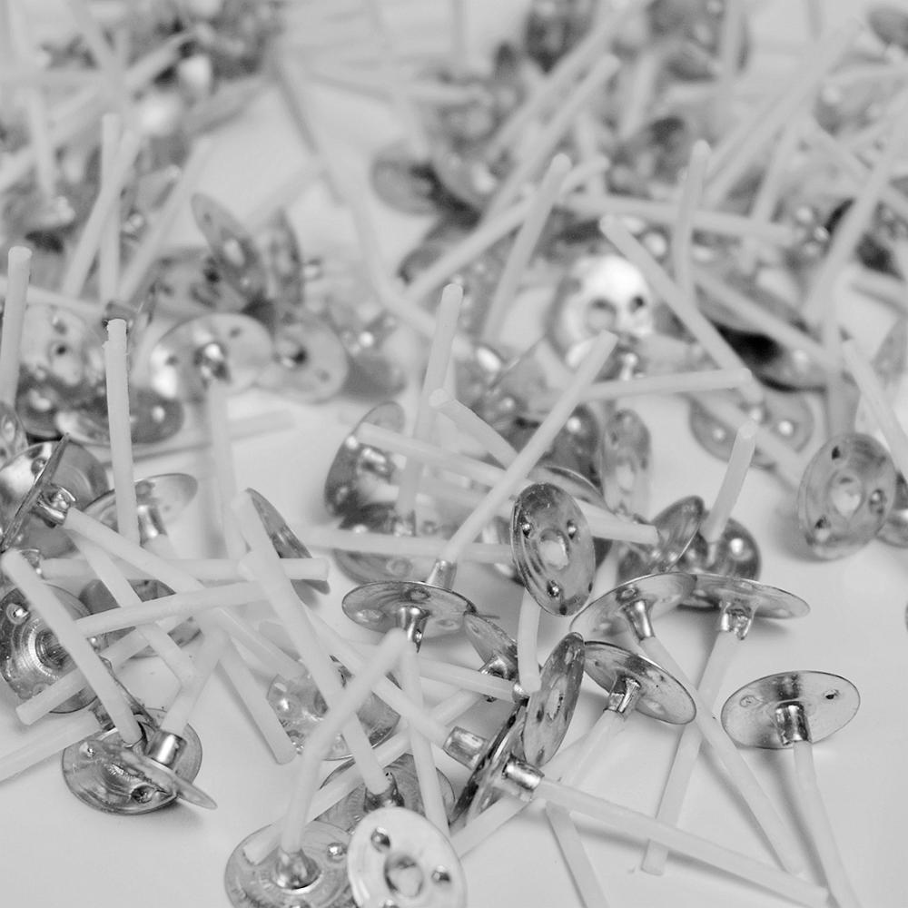 100 pcs Candle Wicks for DIY Candle Making Natural Cotton wick (3CM Length): Default Title