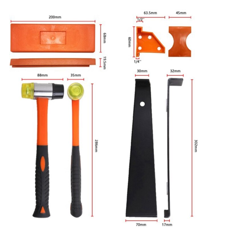 Retail Laminate Flooring Tools, Laminate Wood Flooring Installation Kit, Laminate Flooring Tools Set,Mallet Floor Fitting Tools