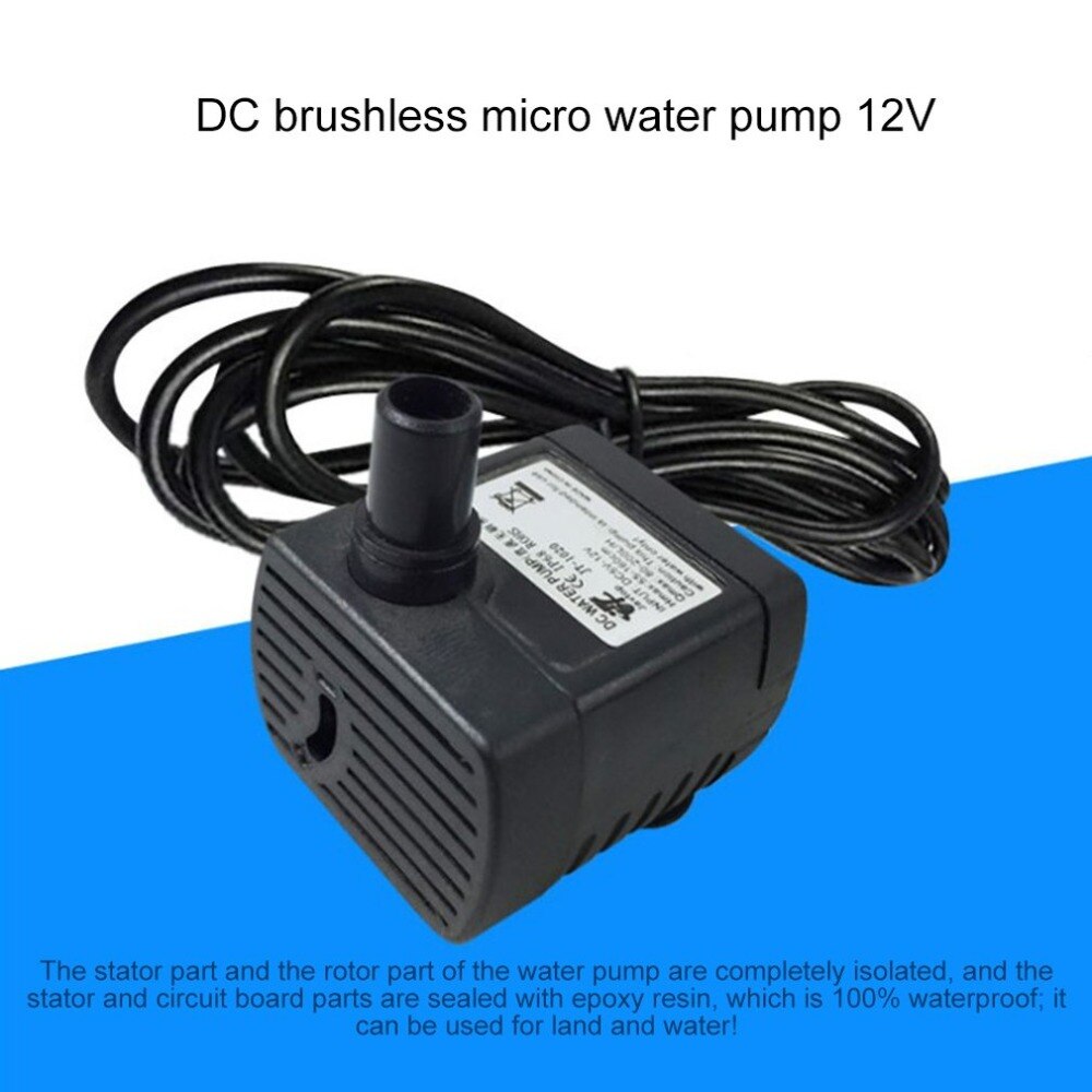 Waterproof Mini Water Pump Power Membrane Submersible Fountain Aquarium Pump 12 V Brushless DC Micro Pump