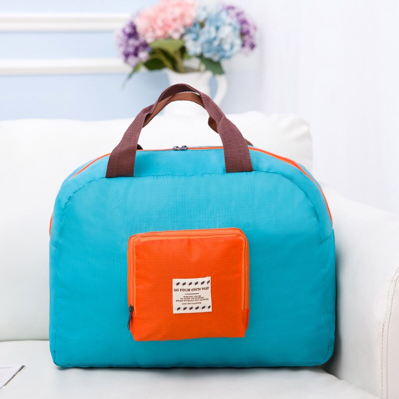 Duffel bag bolsa de aeronave coreana, bolsa de náilon portátil para armazenamento de um ombro, à prova d&#39;água e grande capacidade de viagem: green