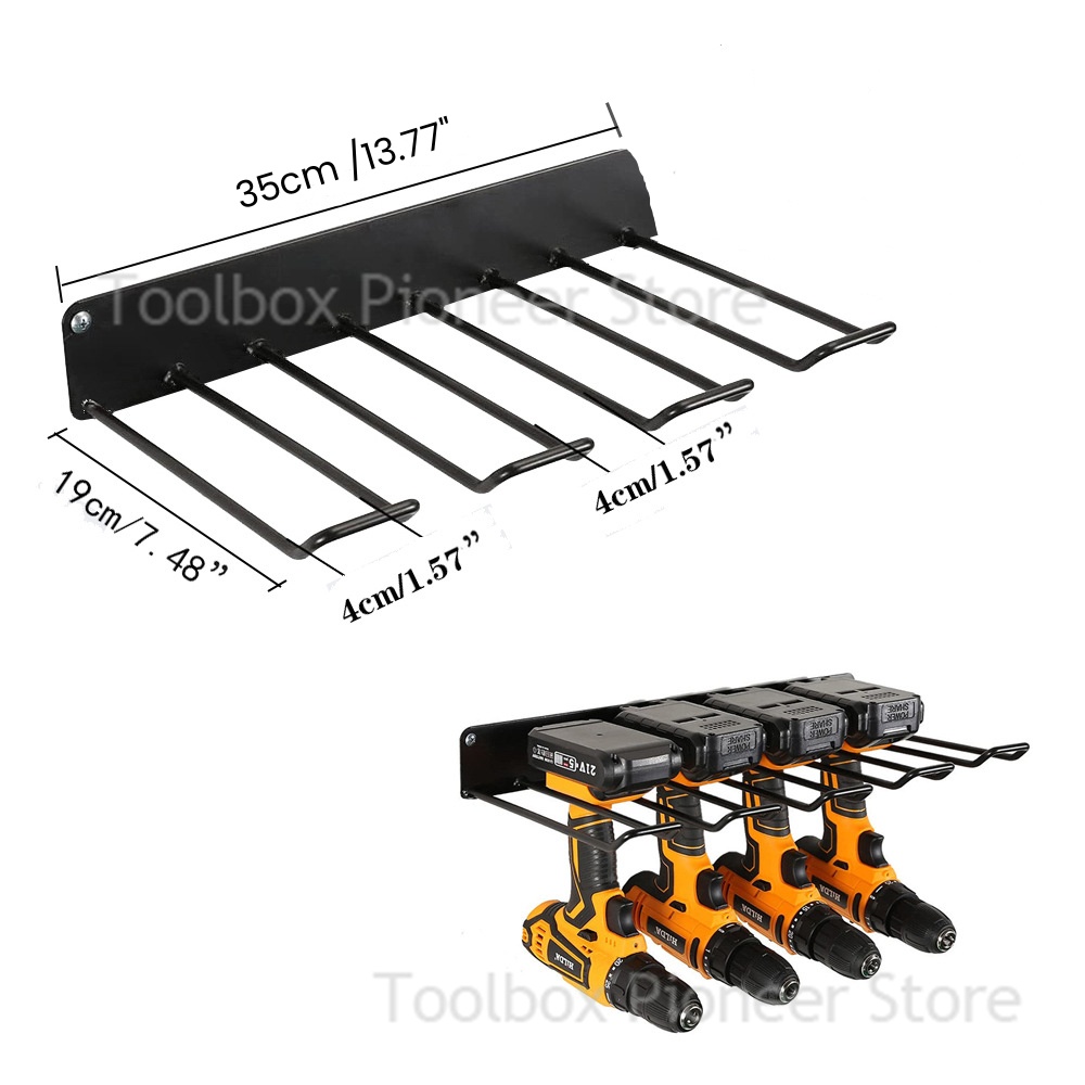 Support de rangement mural pour outils électriques, armoire à outils flottante, support de perceuse électrique, support de rangement robuste pour atelier et Garage