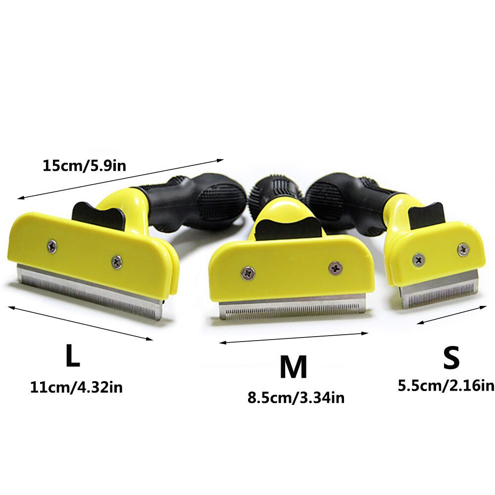 Dog Hair Removal Brush Combs Soft Handle Pet Trimmer Product Grooming Tools Supply Detachable Clipper Attachment