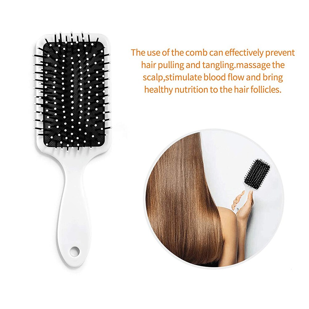 Spazzola per capelli con stampa di mucca spazzola per capelli per ragazze massaggio del cuoio capelluto pettine per donna spazzola per capelli riccia bagnata per parrucchiere strumento per lo Styling