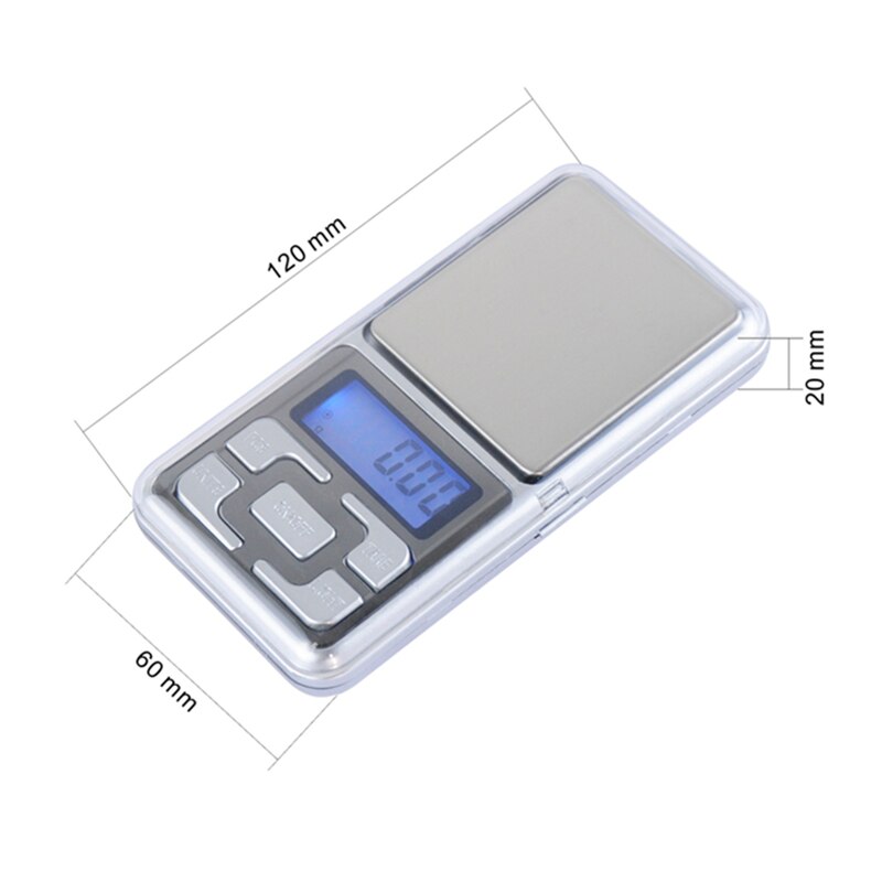 Wagi kieszonkowe wyświetlacz LCD 0.01g robić 100g/200g/500g mini cyfrowa kieszonkowa waga robić biżuterii gram precyzyjny bilans wagowy