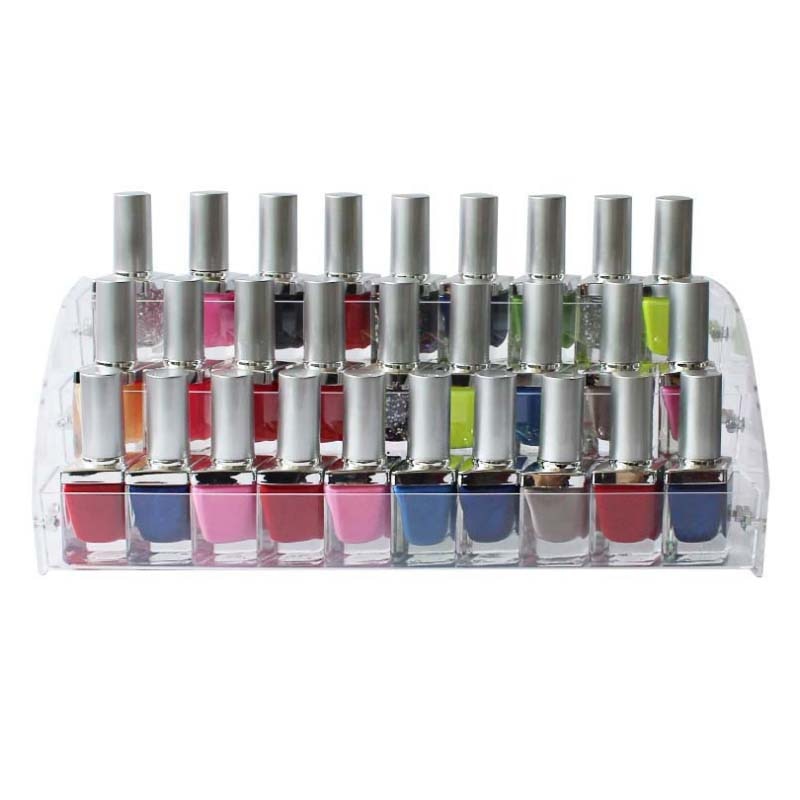 3 layers Nail Polish Display Rack Acrylic Clear Na... – Grandado