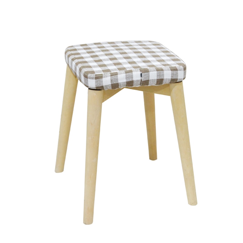 Wooden bench art stools fashionable household square stool sofa chairs benches vanity chair kids Minimalist Modern