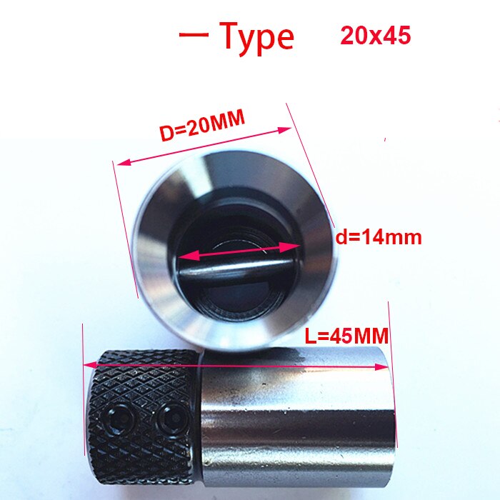 1pcs Woodworking Drill Row Cross Sleeve Clamp Drill Sleeve Base for Wood Drill Bit on Drilling Rig Collet Chuck: 14x20x45   --- Type