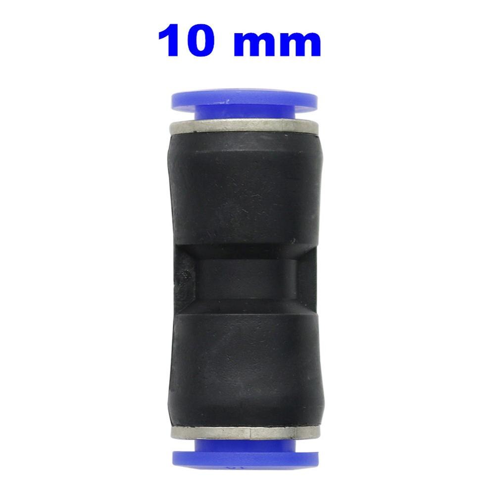Air Pneumatic 4mm 6mm 8mm 10mm 12mm 14mm 16mm OD Hose Tube One Touch Push Into Straight Gas Connector Slip Lock Quick Coupling: 10mm