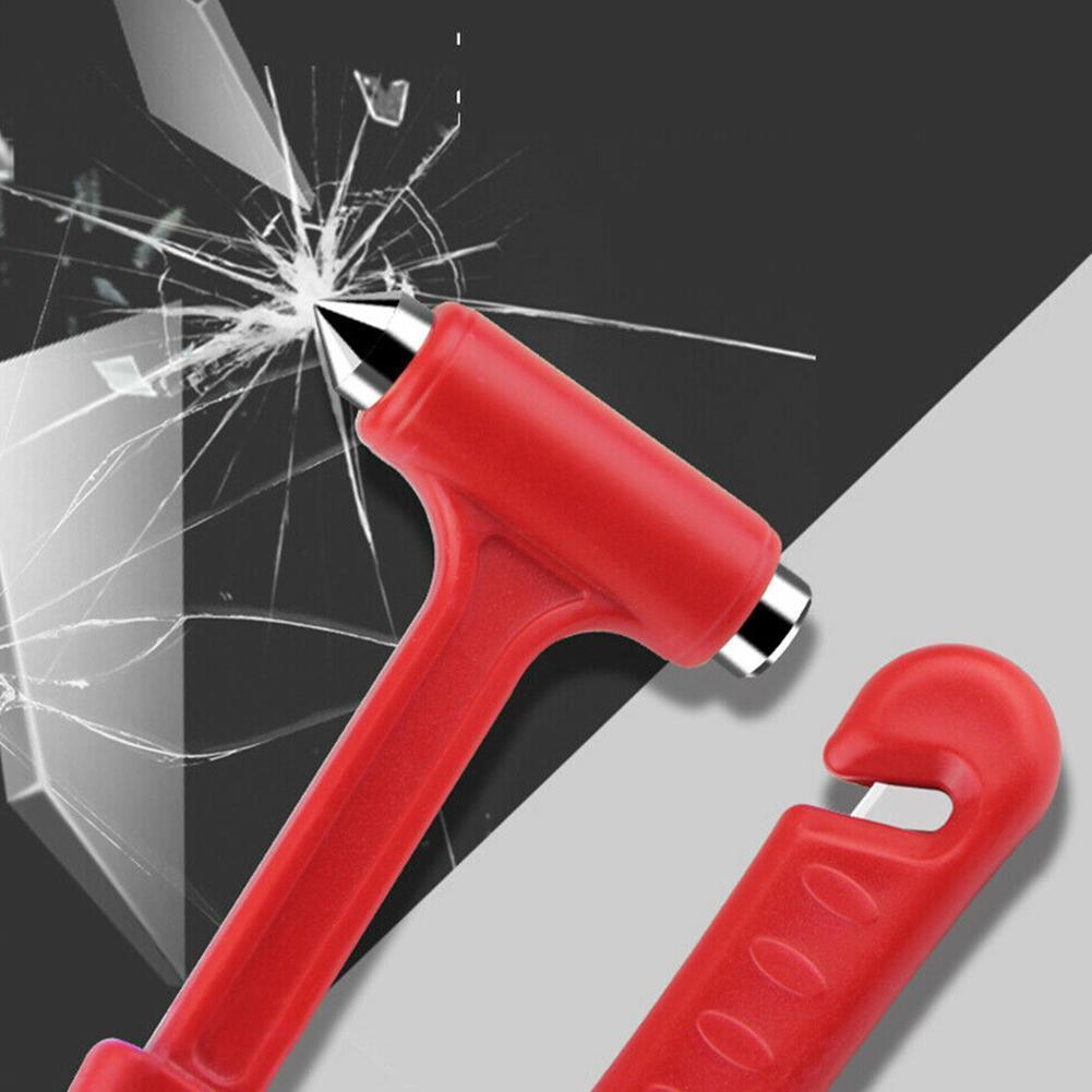 Car Window Safety Hammer Car Escape Hammer Car Fire Hammer Long Hammer Multi-function Rescue High Emergency Handle E6C0