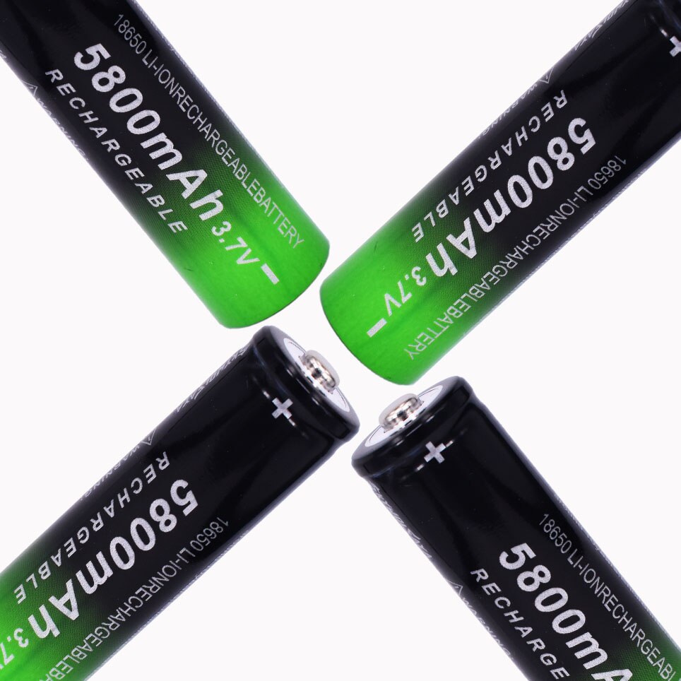 Batterie Lithium-Ion Rechargeable, 18650 mAh, 5800, 3.7V, 5800 mAh, pour appareil photo portable, éclairage d&#39;urgence, nouveauté