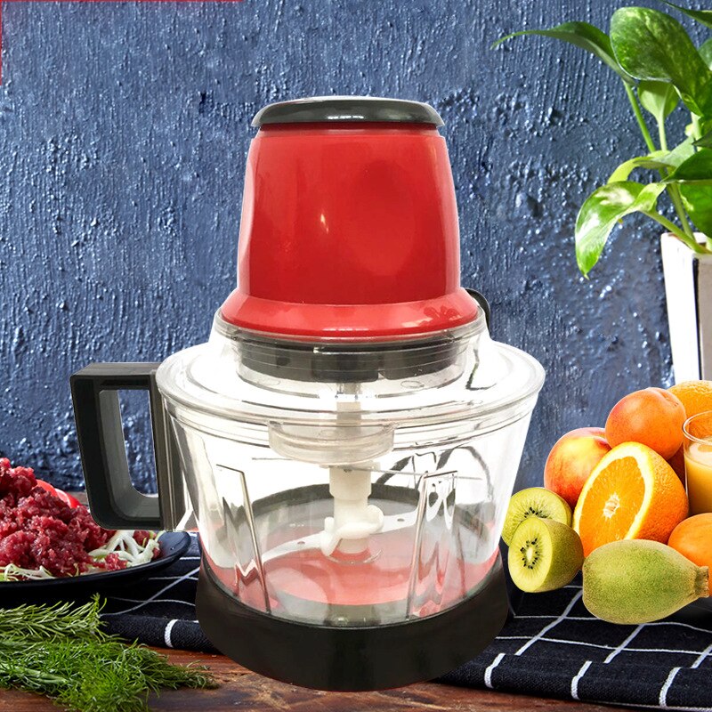 3L Automatic Powerful Meat Grinder Multifunctional Electric Food Processor Electric Blender Chopper Meat Slicer Cutter