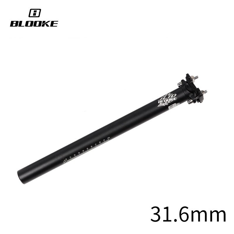 BLOOKE 27.2x400 MTB Bicycle Seatpost 30.9mmx31.6mm Aluminum Seat Post Superlight Tube Mountain Bike Cycling Parts Accessories: 31.6x400mm