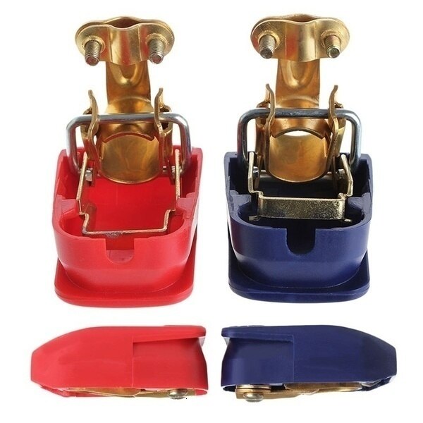 2Pcs Car Universal Detachable Quick Release Battery Terminal Clip Connector 12V for Car Caravan Motorcycle Boat Auto Parts