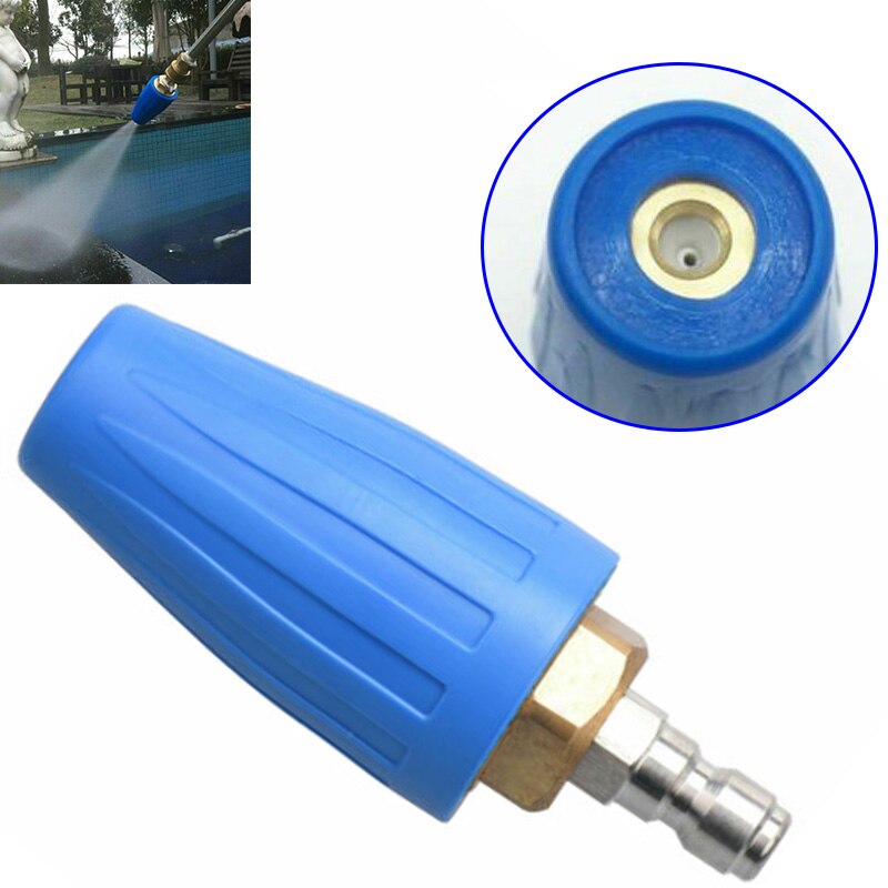 1pcs Rotary Turbo Nozzle 1pc 1x High Pressure Cheaning Washer Rotating 1/4-inch Quick Connect Inlet Nozzle GPM (1.0703mm)