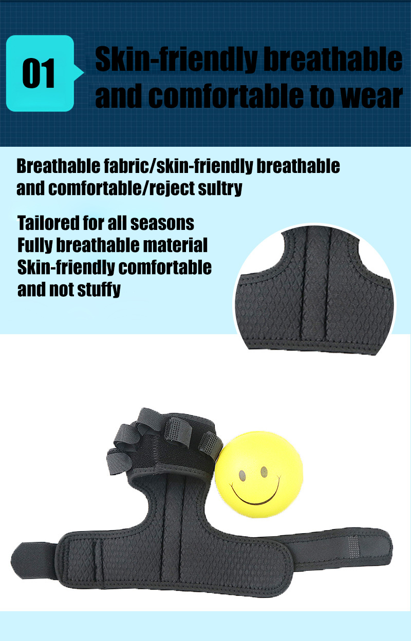 Finger Gripper Strength Trainer Ball Hand Yoga Resistance Band Finger Flexion Extension Training Device Finger Force Grip Device