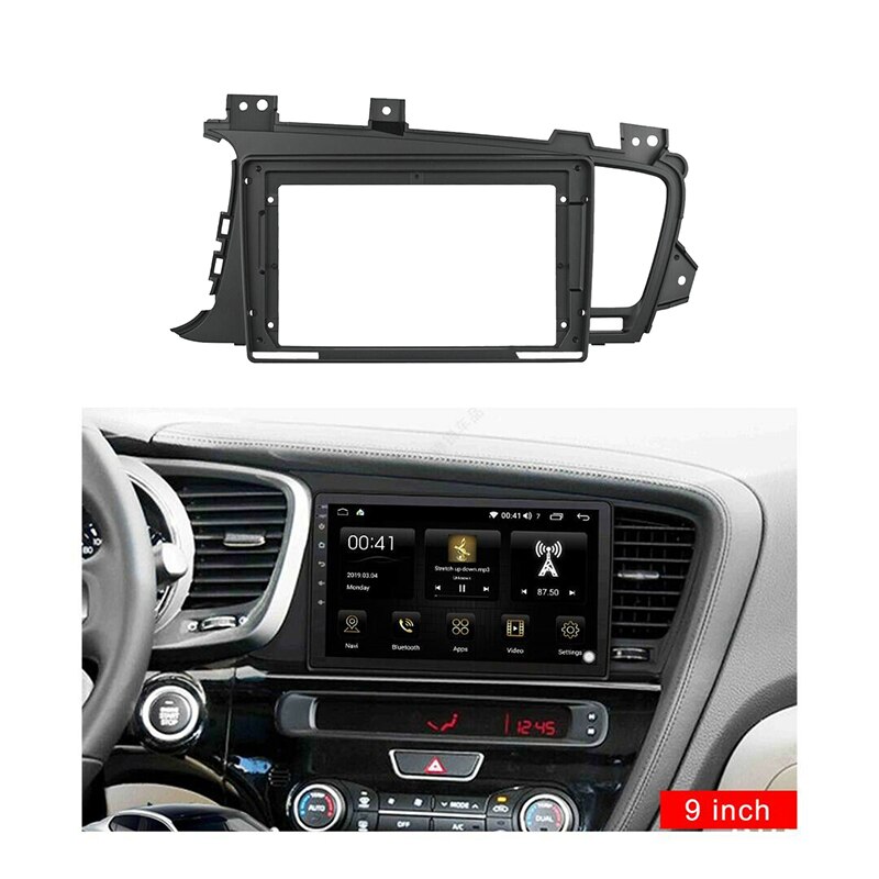 ACV Double DIN Radio Bezel For Kia Rio (2006+) & Sportage - Black, Installation Frame