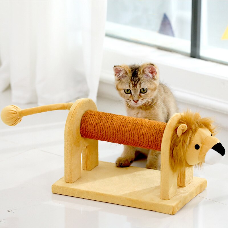 Cat Scratching Post for Cats Elephant Shaped Cat Scratcher Board with Sisal Bells for Protecting Cat Furniture Cat Toys Cat Tree