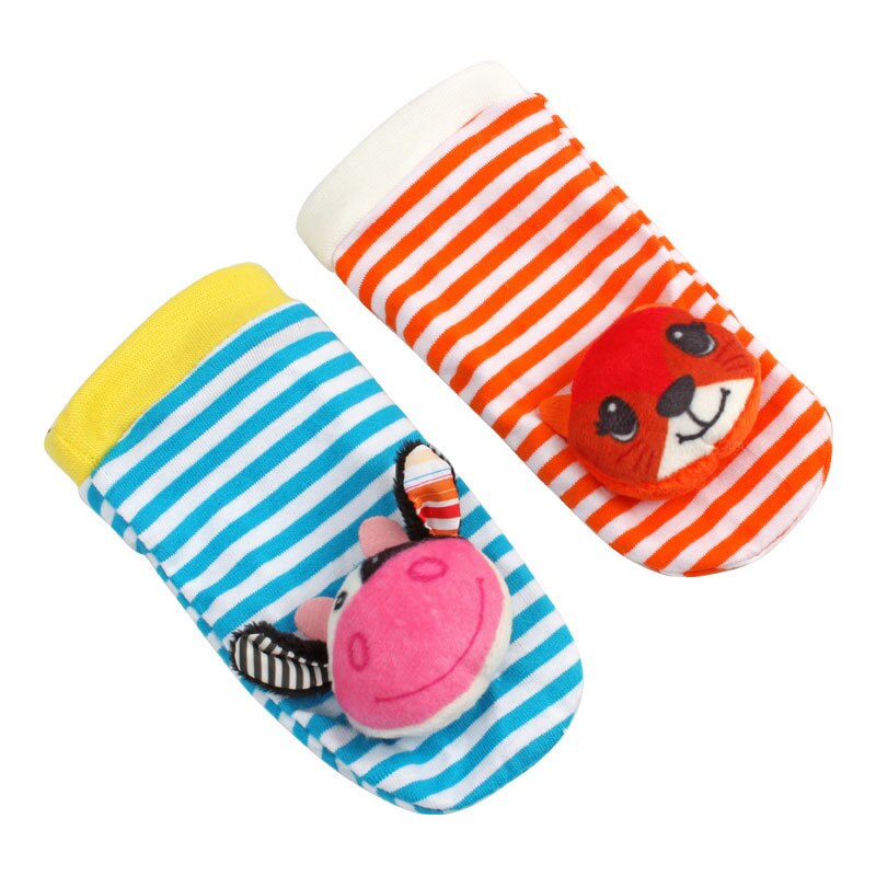 Ebene Baby Glocke Spielzeug Nette Plüsch Handgelenk Band Plüsch Spielzeug Tiere Spielen Gurt Baby Rasseln Hand Kleinkind Spielzeug Kind für 0 12 Monate