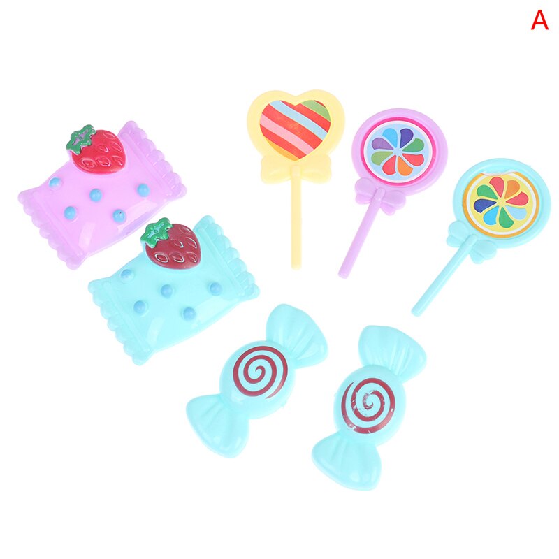 1:12 Simulation Miniature Furniture Toy Doll Dollhouse Refrigerator Table Food: A