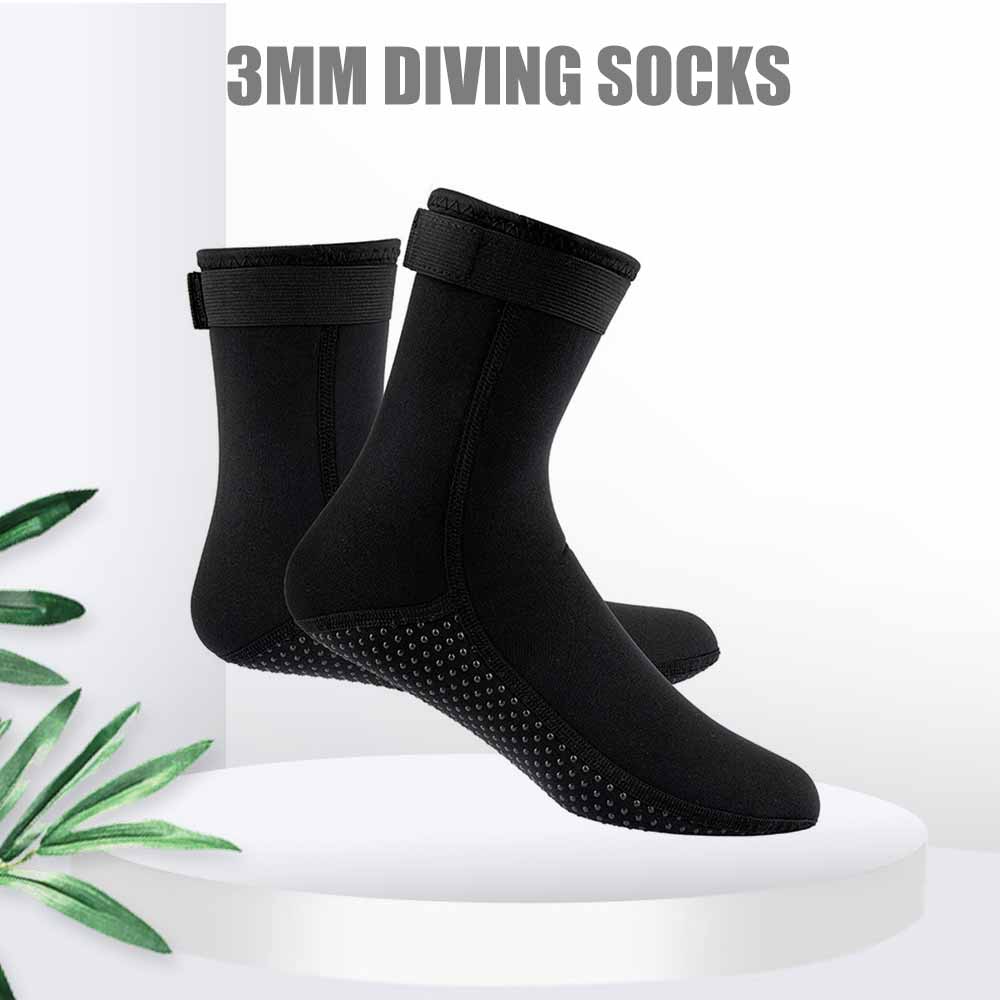 Calcetines de buceo impermeables de neopreno y nailon para playa, antideslizantes, accesorios para surfear y bucear, 3mm
