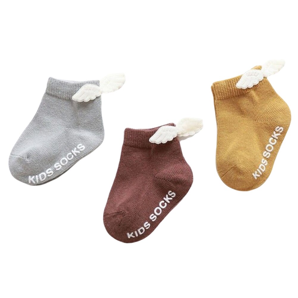 Baby Sokken 3 Paren/set Kant Decoratie Leuke Mooie Doseren Antislip Accessorie 3D Cartoon Aniamal Sokken Voor Meisjes jongens: D / 6-12M