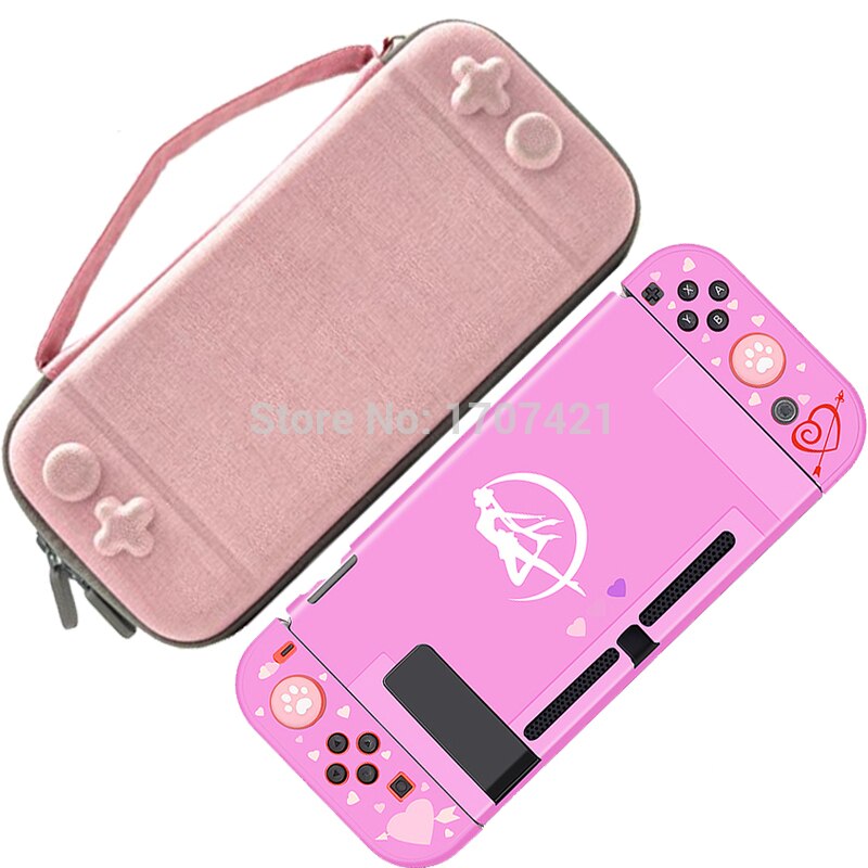 Nintend Switch Bag Joycon Shell Protective Hard PC Case For Nintendo Switch NS NX Cases Hard Colorful Back Cover Shell Housing: Pack E