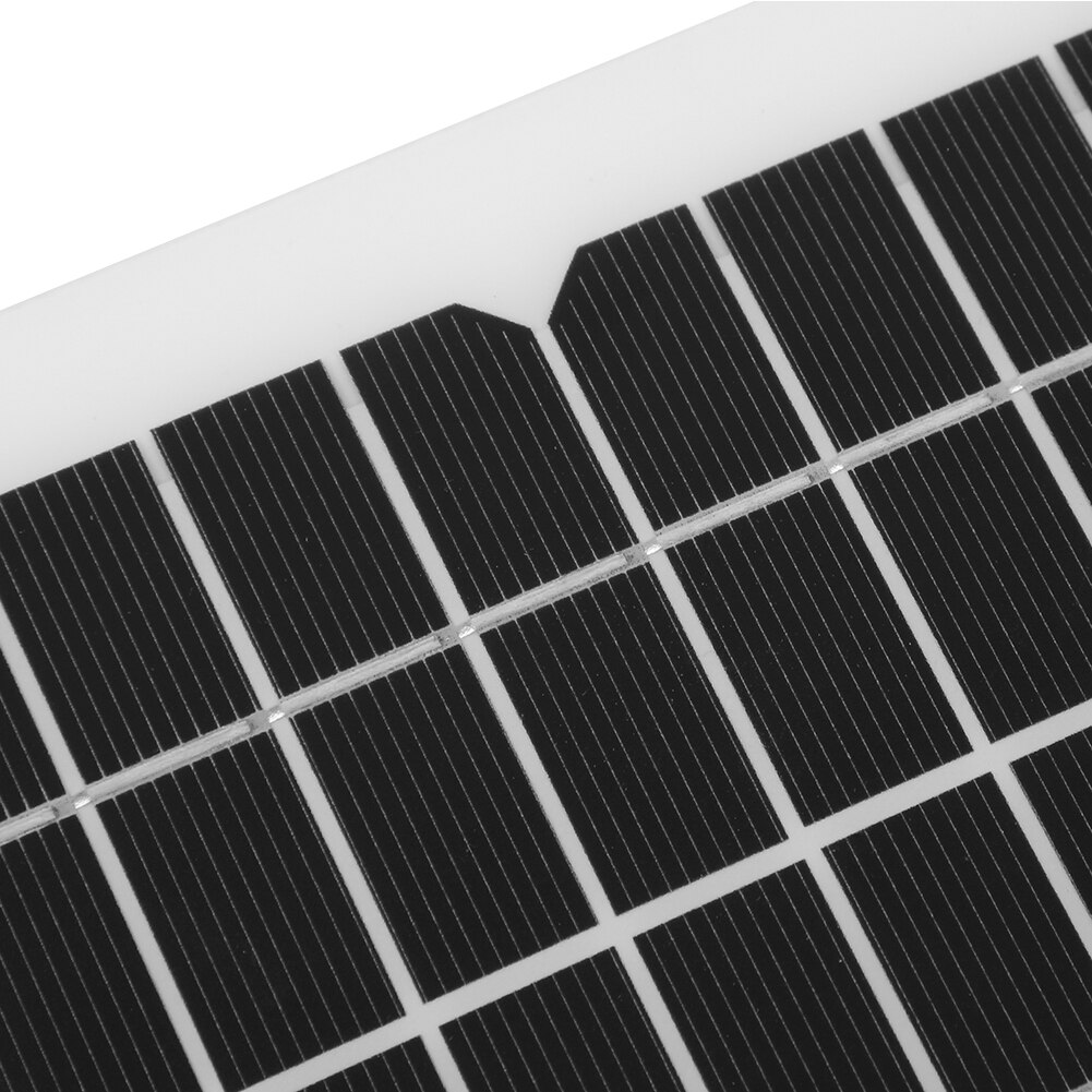 18v 5w sol ekstern batterioplader bil soloplader fleksibelt monokrystallinsk silicium med 3 meter opladerkabel