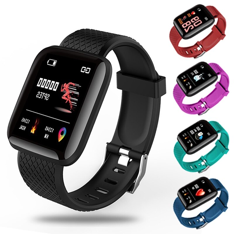 116Plus Smart Horloge Armband Band Hartslag Zuurstof Bloeddruk Sport Fitness Tracker Bluetooth Polsband Smartwatch