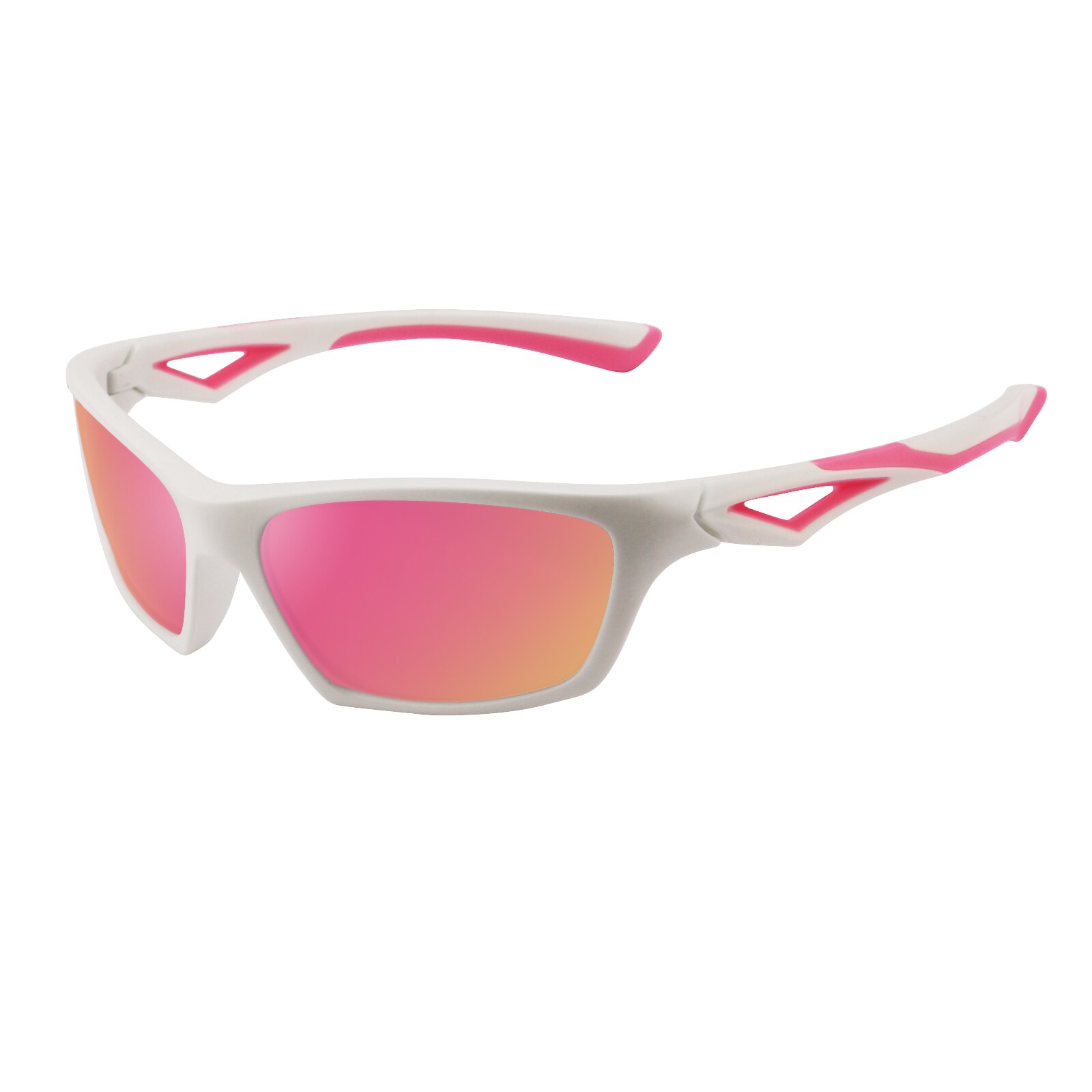 Kids Polarized Sunglasses TR90 Unbreakable Flexible Sport Glasses UV Protection for Boys Girls Age 3-10 Child Eyewear UV400: White PInk l Pink
