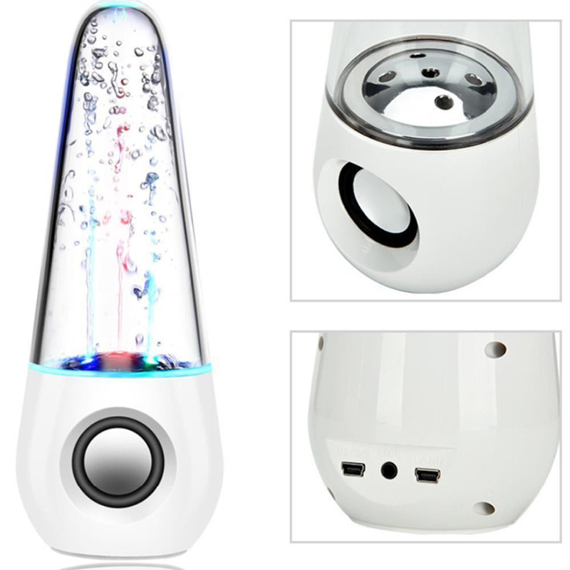 Laiyiqi 1 paar Led Light Dancing Water Speakers bullet Fontein waternevel HiFi stereo woofer Muziek PC alto falante caixa som