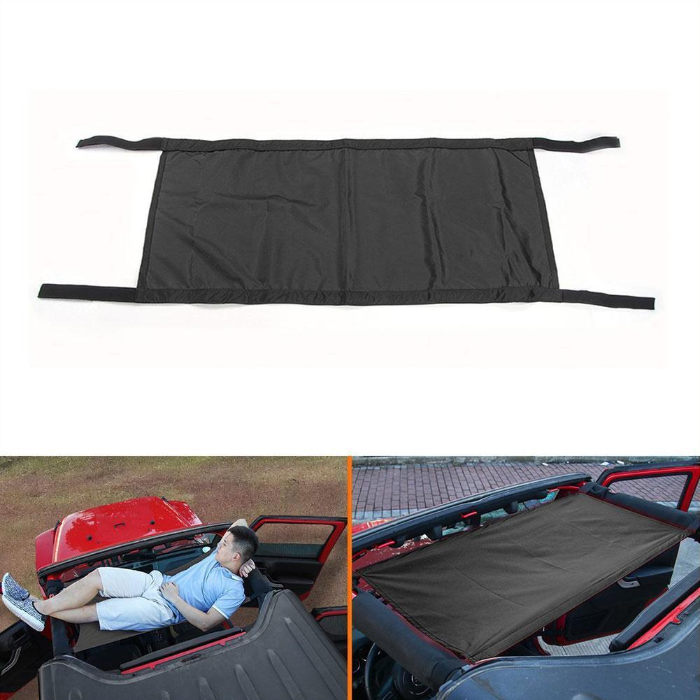 2 tür Sonnenschutz oben Abdeckung Auto Stern Dach Rest Hängematte Sonnenschirm passen Gittergewebe für Jeep Wrangler Jk Jku Teil bietet UV Schutz Cov
