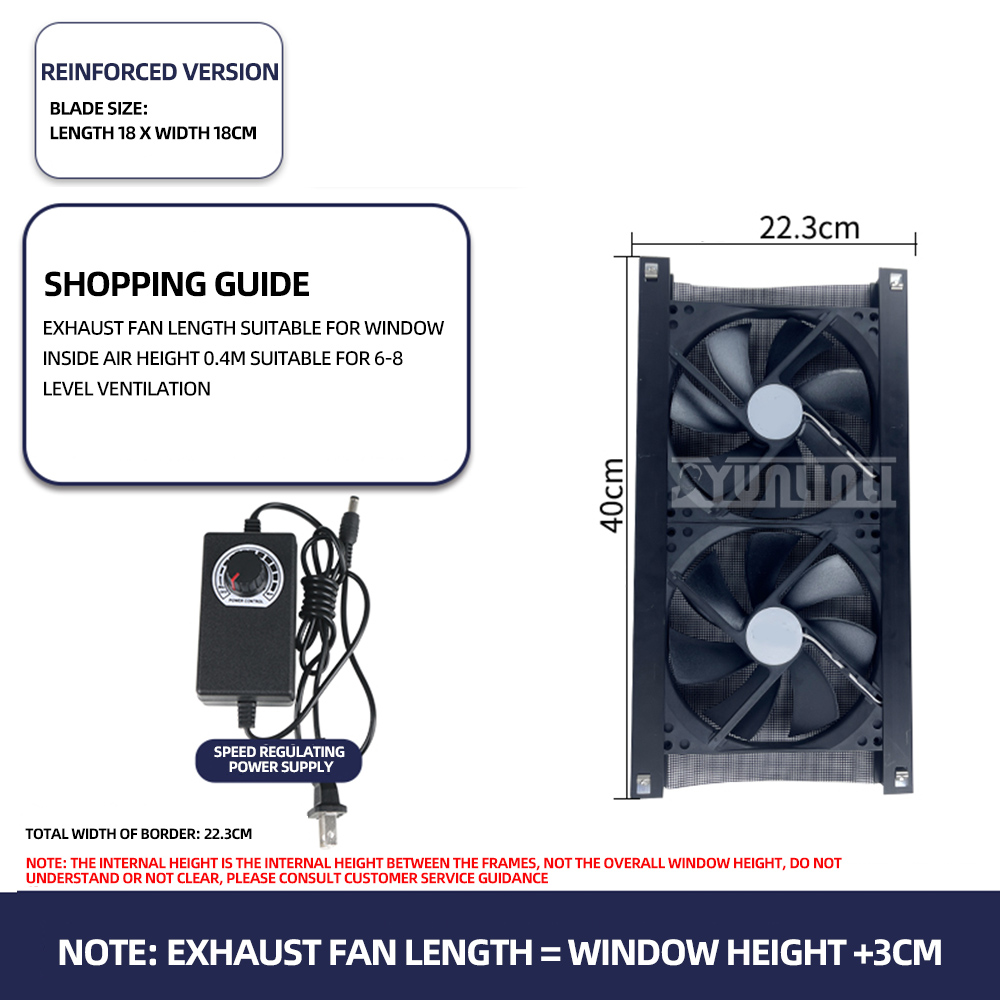 Window Exhaust Fan Silent Exhaust Machine Fresh Air Fan Efficient Kitchen Ventilation System Abluftventilator Für Küche: Beige