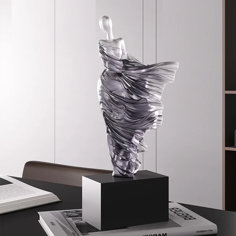 Figuur Sculptuur Portret Sculptuur Hars Sculptuur Kunst Senior Standbeeld Woonkamer Home Decor Bureau Minimalistische Kunstornamenten
