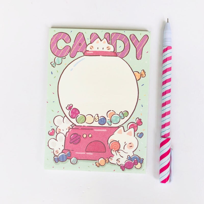 50 Sheets Leuke Grote Maat Fruit Kat Konijn Memo Pad Notepad School Office Supply Papier Briefpapier: B