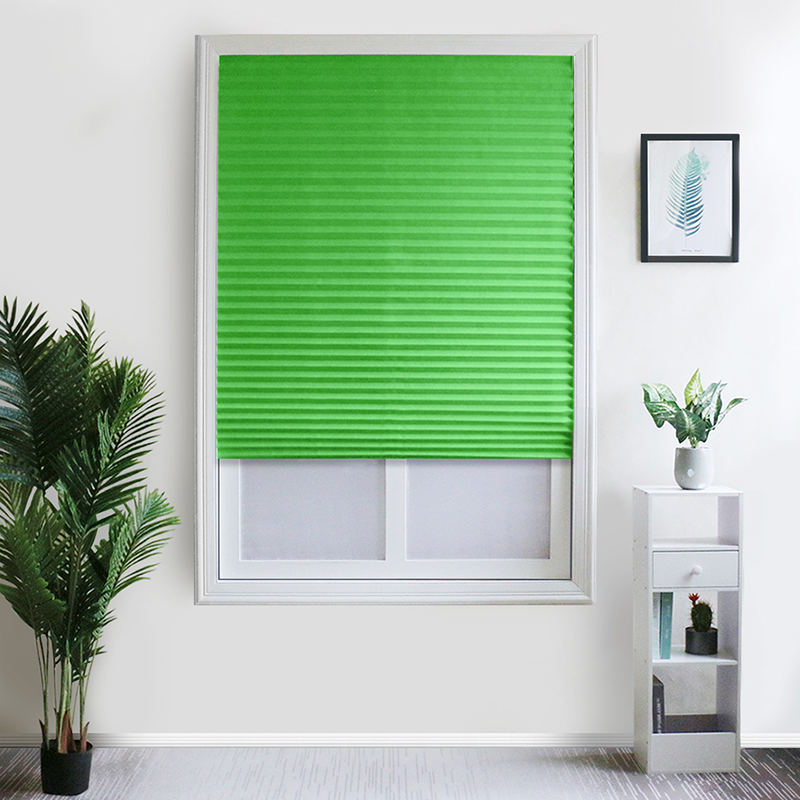 Self-Adhesive Pleated Blinds Blinds Curtains Living Room Half Blackout Window Curtains For Bathroom Balcony Shades