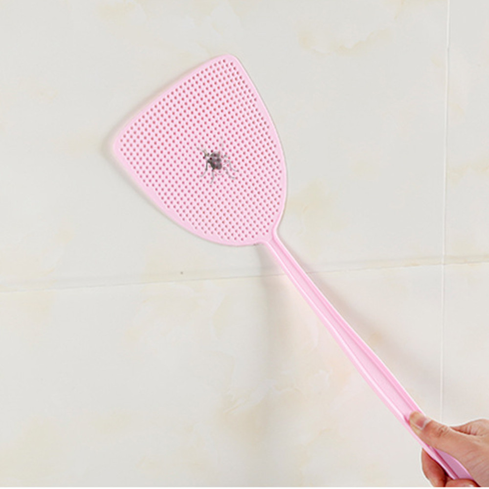 1 pièce tapette à mouche antiparasitaire manuel en plastique Durable Long manche nouveauté offre spéciale