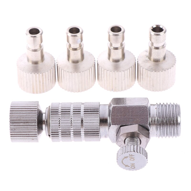 1pc Airbrush Quick Plug Connector Airbrush Quick Release Coupling Disconnect Adapter With 1/8" Plug Fitting Part