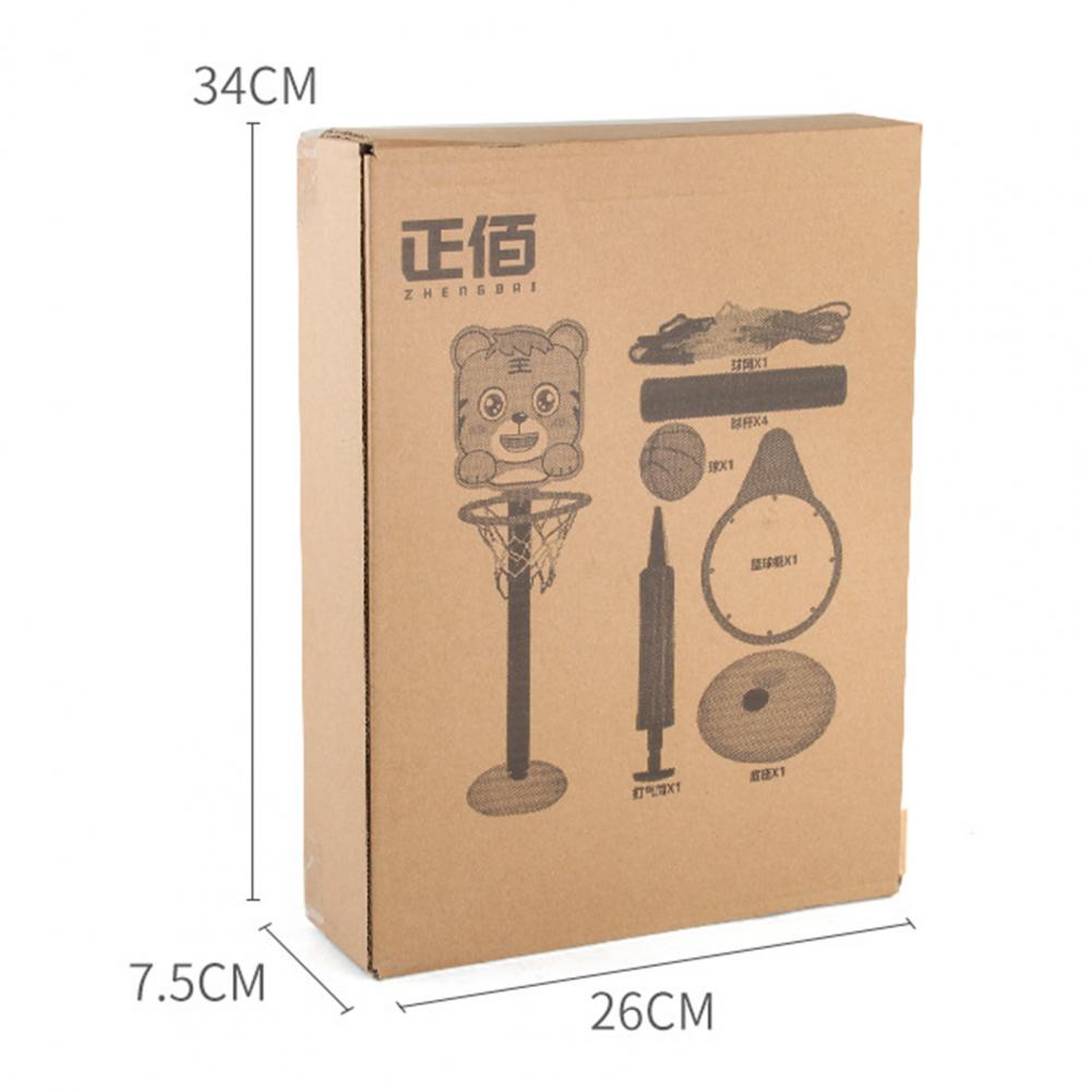 1 Set  Basketball Hoop Adjustable Height Stable Base Plastic Mini Outdoor Indoor Portable Basketball Stand Toy Set for Home   